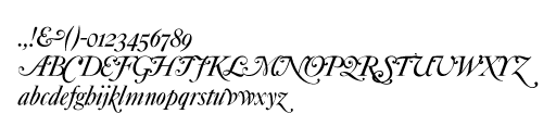 筆記体 - 上品