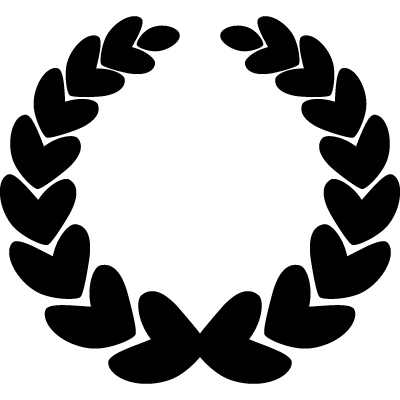 バランスの良い月桂冠リースのイメージ