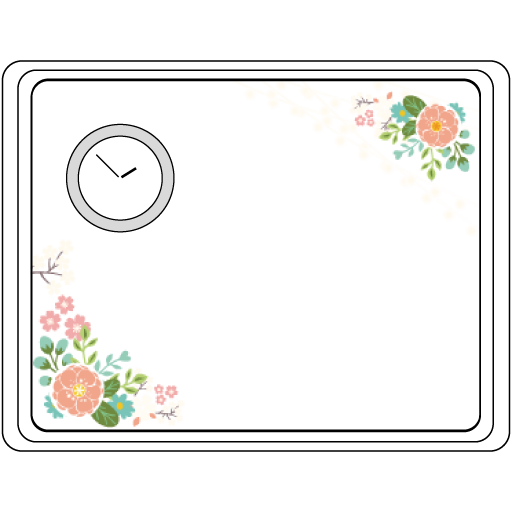 レースフラワーコーナー装飾