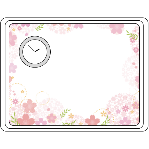 桜フレーム装飾