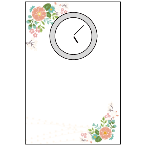 和花レースコーナー装飾