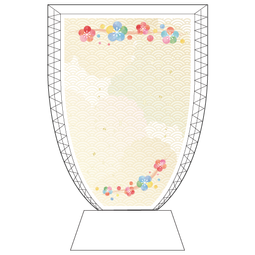 和風青海波フラワー