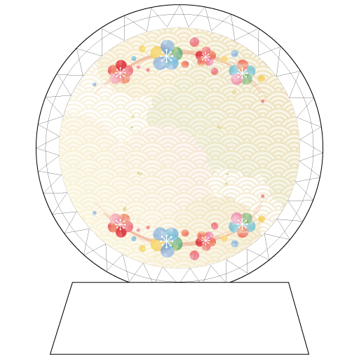 和風青海波フラワー
