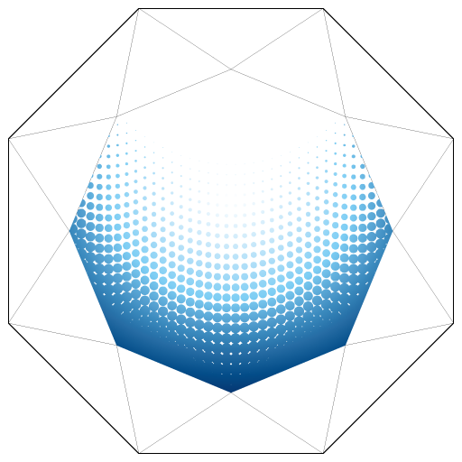 ブルードットグラデーション