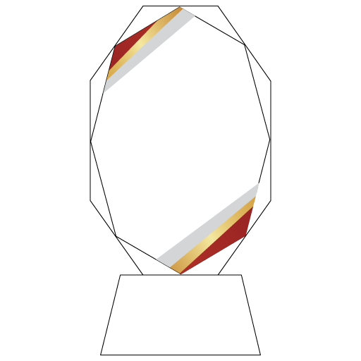 レッドゴールドコーナーアクセント