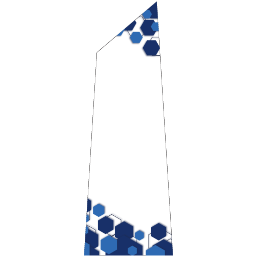 ブルーハニカムアクセント